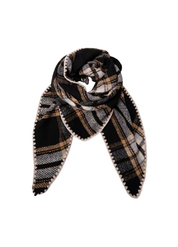 BCLEONI chequered scarf