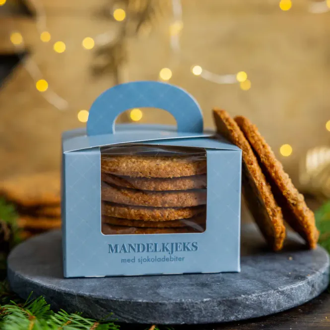 Hovedbilde Mandelkjeks med sjokoladebiter