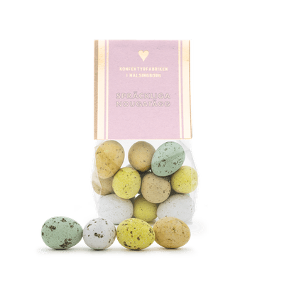 Spräckliga Nougatägg 150g