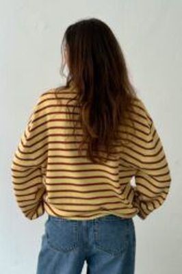 Adanne Stripe Yellow/Rust