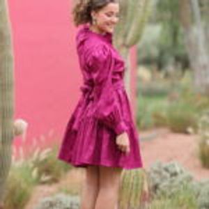 Hovedbilde Doris Short Dress – Fuchsia