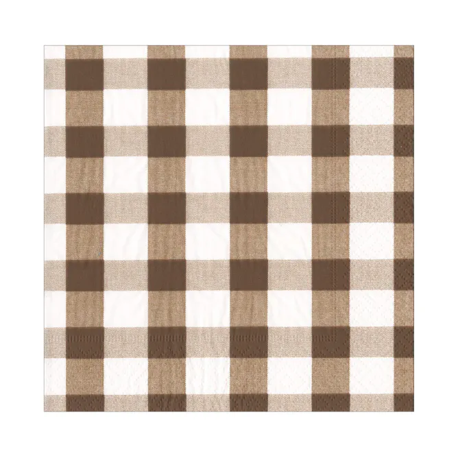 Hovedbilde Gingham Chocolate Luncheon Napkin 